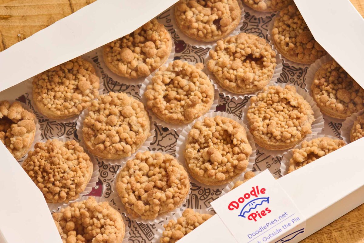 Doodle Pies catering box of mini pies