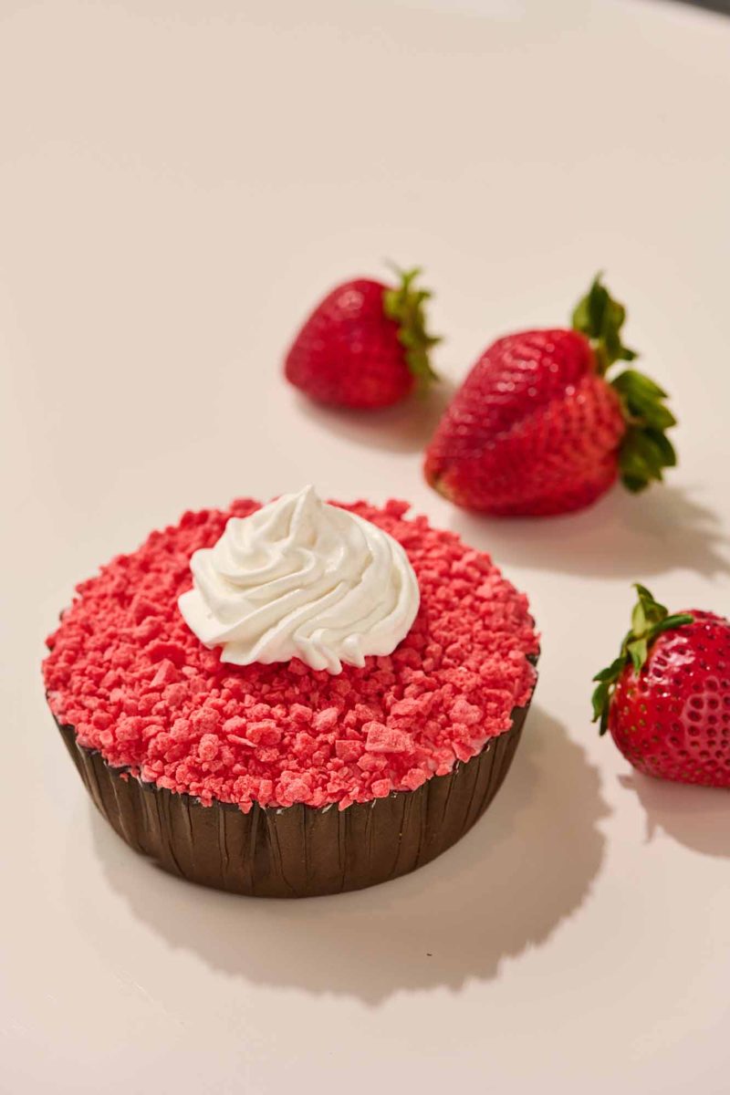 Strawberry pie with fresh strawberries